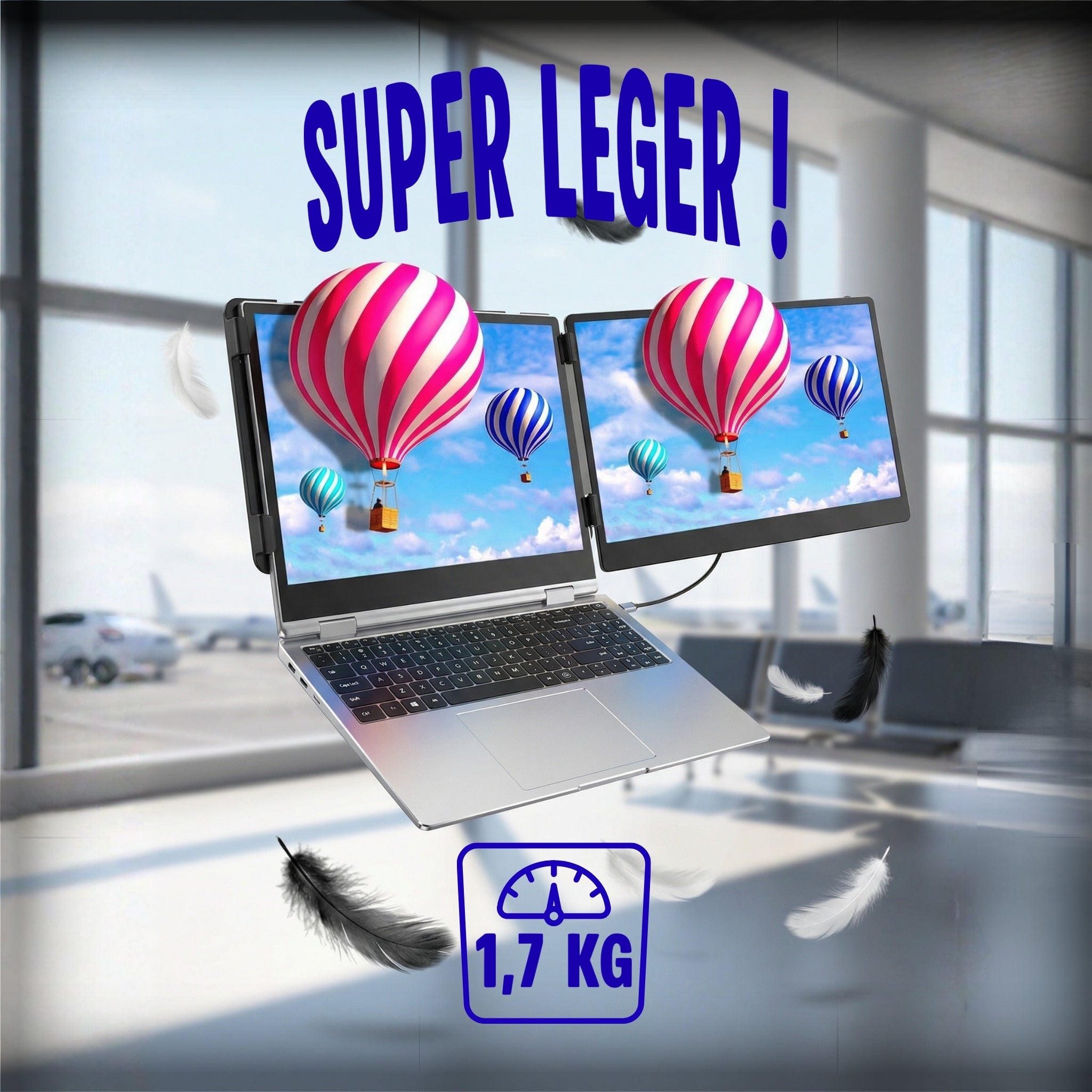 Xpand Slim S8- Extension d'écran portable 14" - Simplicité & productivité